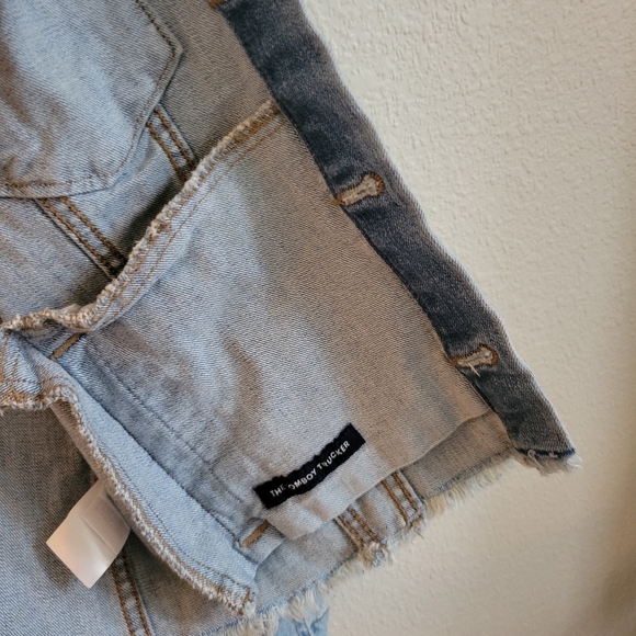 Lucky Brand Women's Tomboy Trucker Raw Hem Cropped Light Blue Denim Jean Jacket - Picture 4 of 8